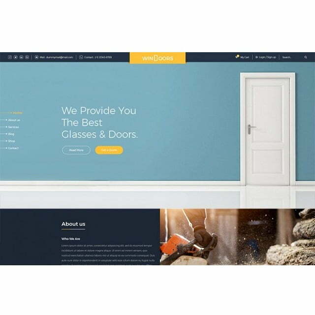 Windoors Website – HTML Template Windoors Website – HTML Template